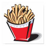 retro french fries design posters