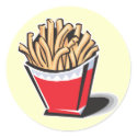 retro french fries design stickers by doonidesigns retro french fries design stickers