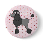 vintage, retro, 50s, poodle, pink poodle, french
