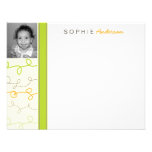 Retro Fun Scribbles Kids Photo Thank You Card Invitation