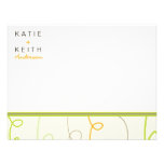 Retro Fun Scribbles Twins Kids Thank You Card Personalized Announcement