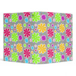 Retro Funky "Flower Power" Binder binders