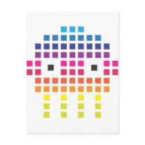 Retro Funky Pixel Skull Postcards