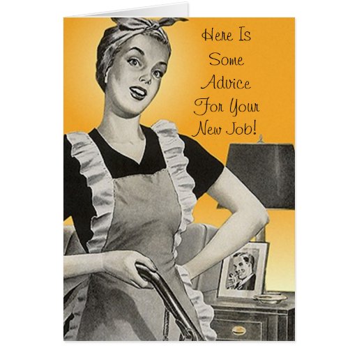 Retro Funny Advice Congratulations New Job Card | Zazzle