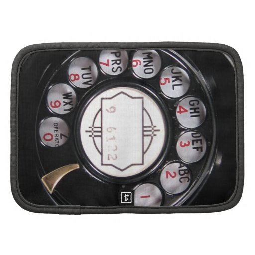 Retro Funny Black Rotary Phone Planners