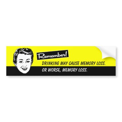 Funny bumper sticker with black and white vintage 50's style ...