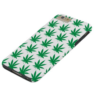 Retro Funny Pot Leaf Pattern Tough iPhone 6 Plus Case