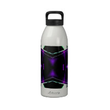 Retro Futurism Space Age Fantasy - CricketDiane Reusable Water Bottle