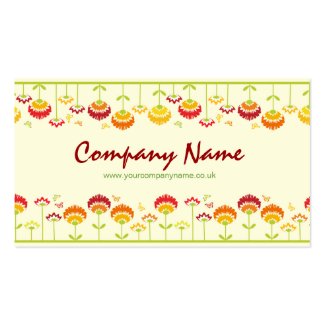 Retro garden Business Card
