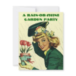 Retro Garden Party Invitation ~ Easy to Customize