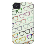Retro Geek Hipster Glasses Pattern iPhone4S case iPhone 4 Case