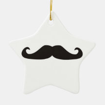 Retro gentelman mustaches hipsters ornament