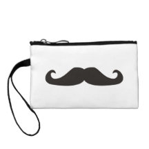 Retro gentelman mustaches hipsters Wristlets