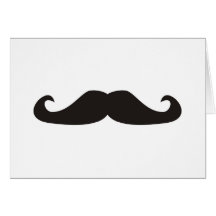 Retro gentelman mustaches illustration cards
