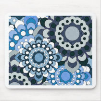 Retro Georgie Blue mousepads