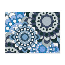 Retro Georgie Blue postcards