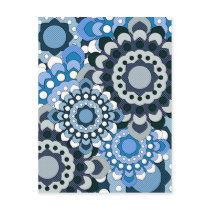 Retro Georgie Blue postcards