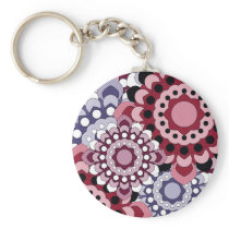 Retro Georgie Pink keychains