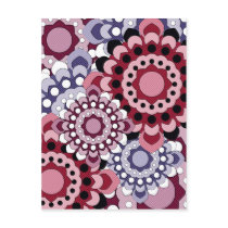 Retro Georgie Pink postcards