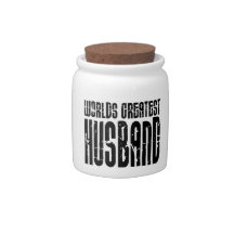 Retro Gifts for Husbands World's Greatest Husband Candy Jar