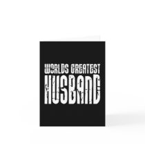Retro Gifts for Husbands World's Greatest Husband Greeting Card