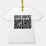 Retro Gifts for Husbands World's Greatest Husband Christmas Ornaments