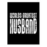 Retro Gifts for Husbands World's Greatest Husband Postcard