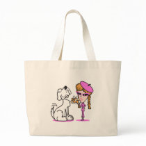 retro girl and pet dog bags by doonidesigns retro girl and pet dog bags