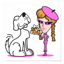 retro girl and pet dog posters by doonidesigns retro girl and pet dog posters