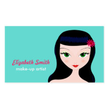 Retro Girl Business Card