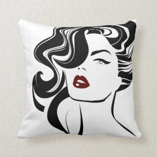 Retro girl Pillow
