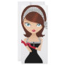 Retro Girl Custom Rack Card
