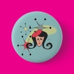 Retro Girl Red with Stars