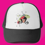 Retro Girl Red with Stars