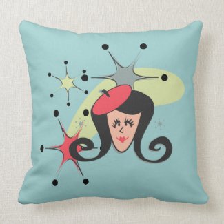Retro Girl Red with Stars