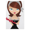 Retro Girl stationery by Melisende Retro Girl stationery