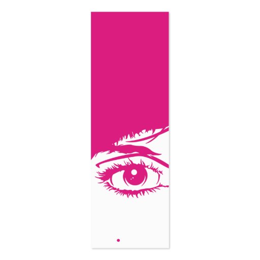 Retro Girls Face in Silhouette Bookmark Business Card Templates