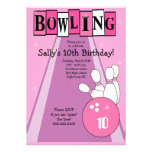 bowling party, bowling birthday, pink, girl,
