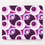 Retro Golden Sixties style circles Mousepads