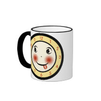 Retro Goofy Clock Face Mug
