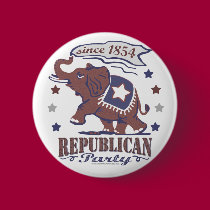 Retro GOP Button by GrandOldPartyGear Retro GOP Button