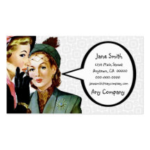 Retro Gossip Business Card Template