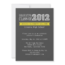 Retro Graduation Custom Invites