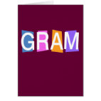 Retro Gram Greeting Card