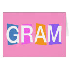 Retro Gram Greeting Card
