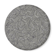 Retro Gray Boomerang magnets by JuJuGarden Retro Gray Boomerang magnets