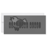 Retro gray design-double sided card full color rack card