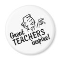 Retro Great Teachers Inspire Magnet