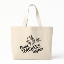 Retro Great Teachers Inspire Tote Bag bags