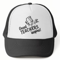 Retro Great Teachers Inspire Trucker Hat hats